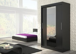 Шкаф ADRK Furniture Iness 150, черный цвет цена и информация | Шкафы | kaup24.ee