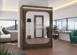 Шкаф ADRK Furniture со светодиодной подсветкой Clever 150, темно-коричневый цвет цена и информация | Шкафы | kaup24.ee