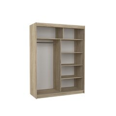 Шкаф ADRK Furniture со светодиодной подсветкой Baltic 150, белый цвет/черный цвет цена и информация | Шкафы | kaup24.ee