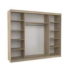 Шкаф ADRK Furniture со светодиодной подсветкой Sharon 250, белый цвет цена и информация | Шкафы | kaup24.ee