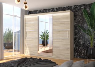 Шкаф ADRK Furniture со светодиодной подсветкой Salto 250, бежевый цвет цена и информация | Шкафы | kaup24.ee