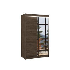 Шкаф ADRK Furniture со светодиодной подсветкой Rewena 120, темно-коричневый цвет цена и информация | Шкафы | kaup24.ee