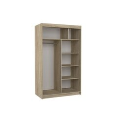 Шкаф со светодиодной подсветкой ADRK Furniture Genua 120, бежевый цвет цена и информация | Шкафы | kaup24.ee