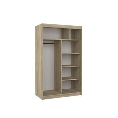 Шкаф со светодиодной подсветкой ADRK Furniture Bario 120, черный цвет цена и информация | Шкафы | kaup24.ee