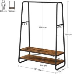 Riidenagi Vasagle RGR112B01 цена и информация | Вешалки для одежды | kaup24.ee