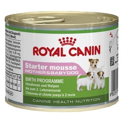 Royal Canin kasvavatele kutsikatele Starter mousse, 195 g цена и информация | Konservid koertele | kaup24.ee