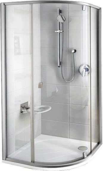 Poolringi kujuline dušikabiin Ravak PSKK3, 80x80 cm (Läikiv profiil + läbipaistev klaas) hind ja info | Dušikabiinid | kaup24.ee