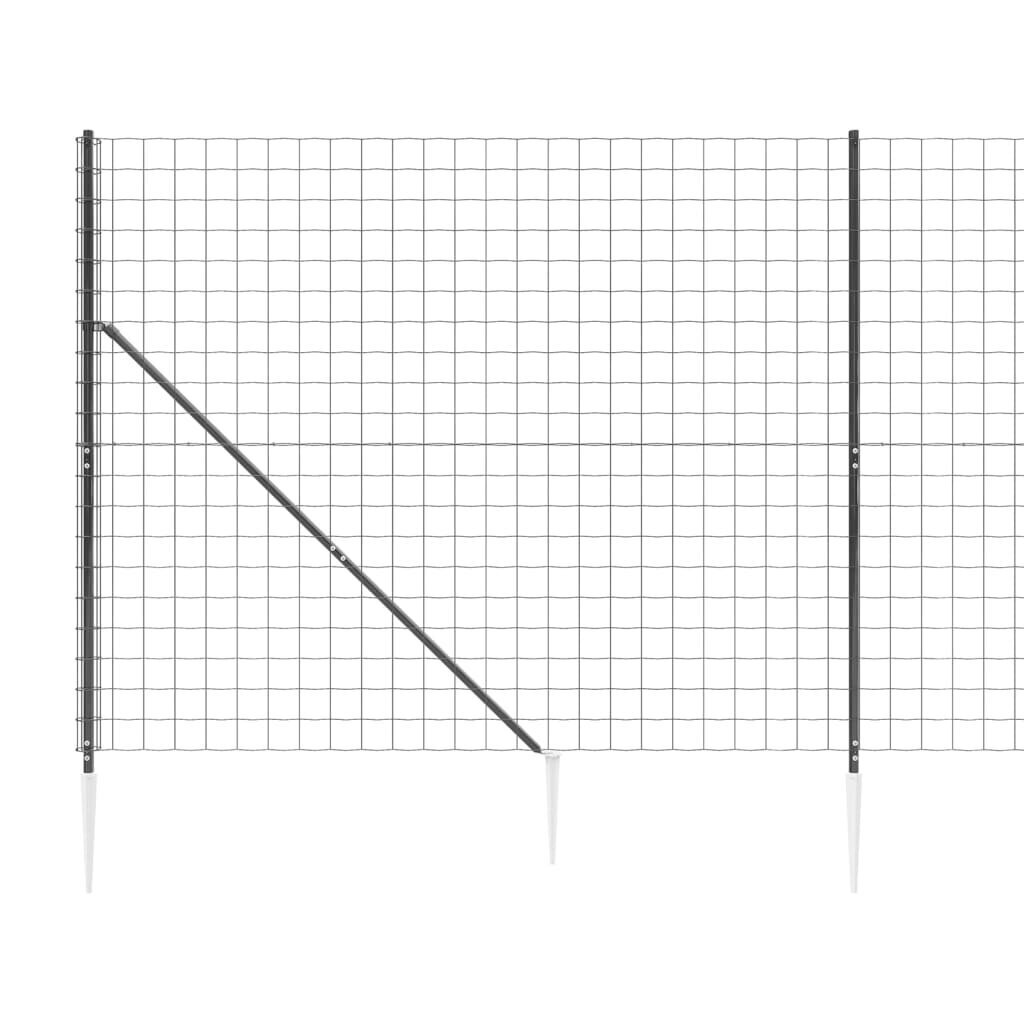 vidaXL traataed vaiadega, antratsiithall, 1,4x10 m hind ja info | Aiad ja tarvikud | kaup24.ee