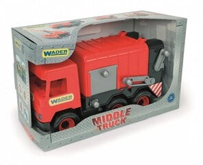 Красный мусоровоз Middle Truck в картонной коробке цена и информация | Игрушки для мальчиков | kaup24.ee