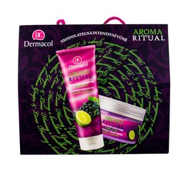 Kehahooldusvahendite komplekt Dermacol Aroma Ritual Grape & Lime: dušigeel250 ml + ihupiim 200 ml hind ja info | Dušigeelid, õlid | kaup24.ee