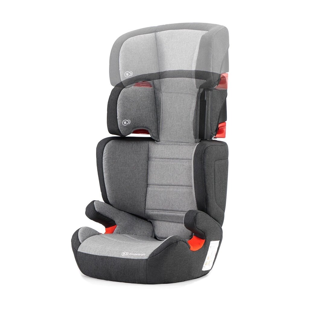 Turvatool KinderKraft Junior Fix ISOFIX, 15-36 kg, black/grey цена и информация | Turvatoolid | kaup24.ee