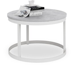Журнальный столик ADRK Furniture Rinen, 55x55см, светло-серый/белый цвет цена и информация | Журнальные столики | kaup24.ee