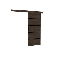 Раздвижная дверь ADRK Furniture Muschu 96, темно-коричневая цена и информация | Шкафы | kaup24.ee