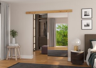 Дверь раздвижная ADRK Furniture Tess 96, коричневая цена и информация | Шкафы | kaup24.ee