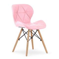 Söögitoolide komplekt Lago, 4 tooli, roosa hind ja info | Söögilaua toolid, köögitoolid | kaup24.ee