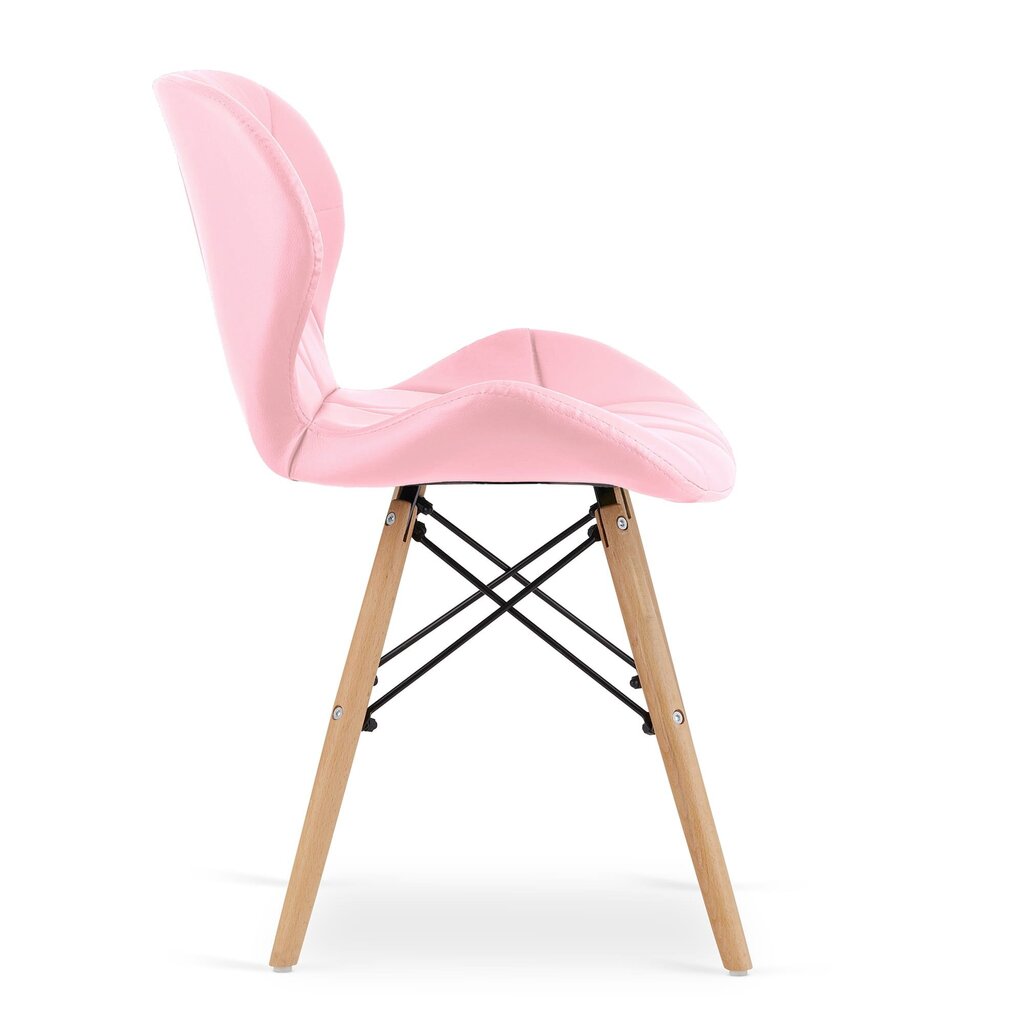 Söögitoolide komplekt Lago, 4 tooli, roosa hind ja info | Söögitoolid, baaritoolid | kaup24.ee