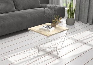 Журнальный столик ADRK Furniture Diana 50x50см, светло-коричневый/белый цвет цена и информация | Журнальные столики | kaup24.ee