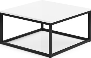 Журнальный столик ADRK Furniture Belten 65x65см, белый/черный цвет цена и информация | Журнальные столики | kaup24.ee