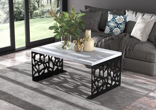 Журнальный столик ADRK Furniture Semara 100x60см, серый/черный цвет цена и информация | Журнальные столики | kaup24.ee