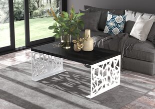 Журнальный столик ADRK Furniture Semara 100х60см, черный/белый цвет цена и информация | Журнальные столики | kaup24.ee