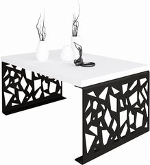 Журнальный столик ADRK Furniture Semara 100х60см, белый/черный цвет цена и информация | Журнальные столики | kaup24.ee