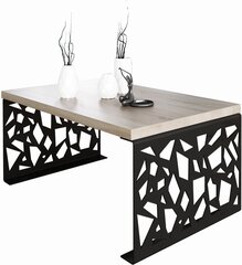 Журнальный столик ADRK Furniture Semara 100x60см, светло-коричневый/черный цвет цена и информация | Журнальные столики | kaup24.ee