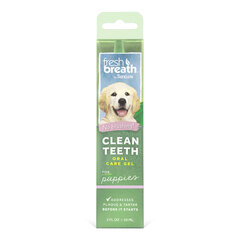 Hambageel noortele koertele Tropiclean Fresh Breath, 59 ml hind ja info | Hooldusvahendid loomadele | kaup24.ee