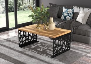 Журнальный столик ADRK Furniture Semara 100x60см, коричневый/черный цвет цена и информация | Журнальные столики | kaup24.ee