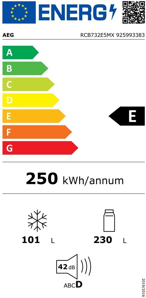 AEG RCB732E5MX 8000 hind ja info | Külmkapid | kaup24.ee