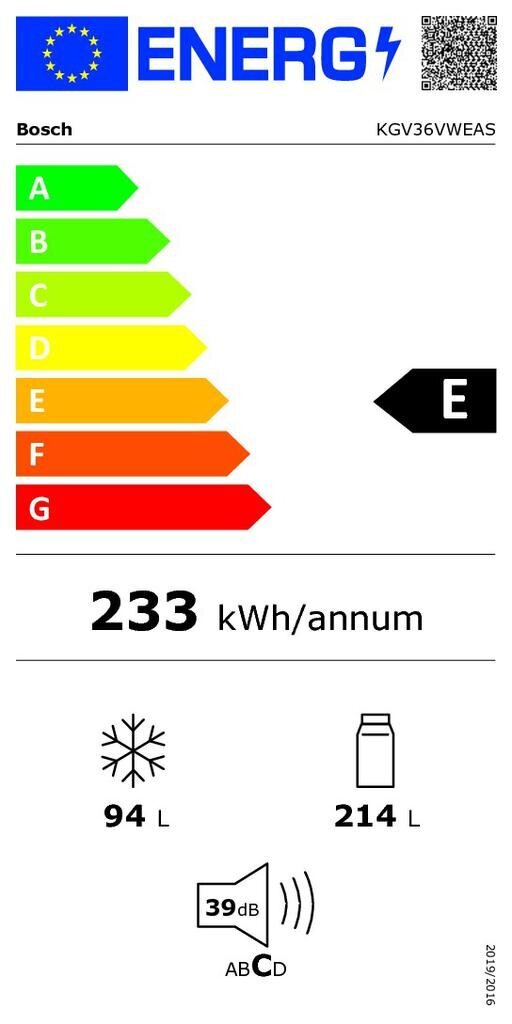 Bosch KGV36VWEAS Serie 4 цена и информация | Külmkapid | kaup24.ee