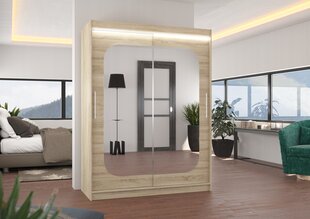 Шкаф ADRK Furniture со светодиодной подсветкой Clever 150, бежевый цвет цена и информация | Шкафы | kaup24.ee