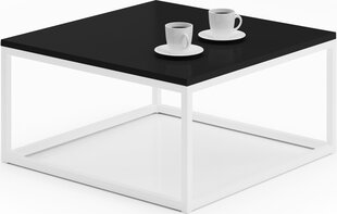 Журнальный столик ADRK Furniture Belten 65x65см, черный/белый цвет цена и информация | Журнальные столики | kaup24.ee