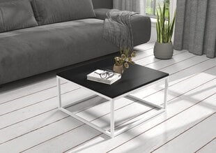 Журнальный столик ADRK Furniture Belten 65x65см, черный/белый цвет цена и информация | Журнальные столики | kaup24.ee