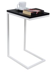 Приставной столик ADRK Furniture Spark, 62x30x40 см, черный/белый цвет цена и информация | Журнальные столики | kaup24.ee