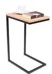 Приставной столик ADRK Furniture Spark, 62x30x40 см, коричневый/черный цвет цена и информация | Журнальные столики | kaup24.ee