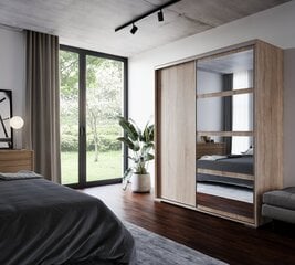 Шкаф ADRK Furniture Leor 180, коричневый цвет цена и информация | Шкафы | kaup24.ee