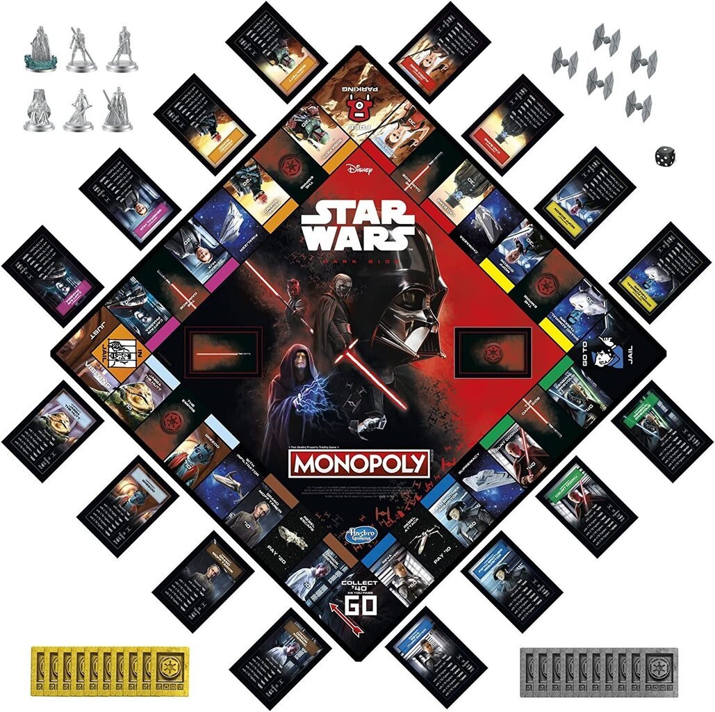 Lauamäng Monopoly Star Wars Dark Side Edition hind ja info | Lauamängud ja mõistatused | kaup24.ee