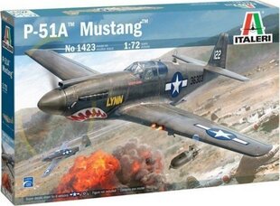 Mudellennuk Italeri - North American P-51A Mustang, 1/72, 1423 hind ja info | Klotsid ja konstruktorid | kaup24.ee