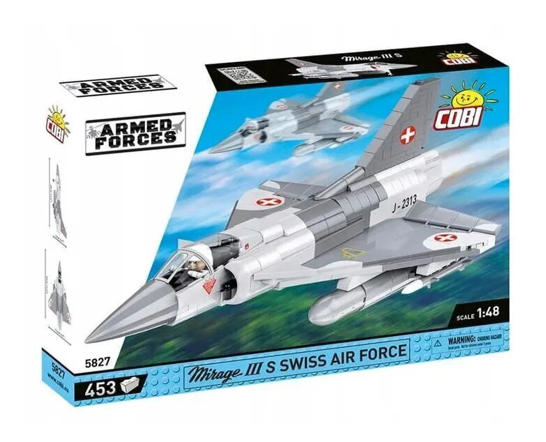 Konstruktor Cobi Historical Collection, Mirage III S Swiss Air F.453, 453 tk hind ja info | Klotsid ja konstruktorid | kaup24.ee