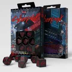 Täringumängukomplekt Cyberpunk RED RPG, must hind ja info | Lauamängud ja mõistatused | kaup24.ee