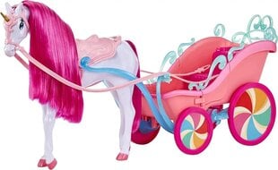 Ükssarvik kaarikuga Unicorn Candy Carriage Ella Candy hind ja info | Tüdrukute mänguasjad | kaup24.ee