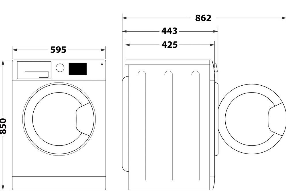 Indesit BWSA 61051 W EU N hind ja info | Pesumasinad | kaup24.ee