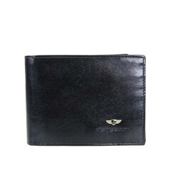 Мужской кожаный кошелек Peterson N1, черный цена и информация | Мужские кошельки | kaup24.ee