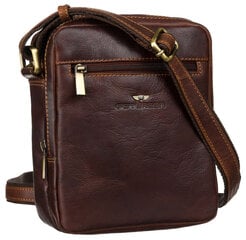 Мужская сумка Peterson B7, коричневая цена и информация | Мужские сумки | kaup24.ee
