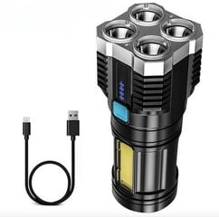 4-лучевой светодиодный фонарик QuadBeam COB Pro цена и информация | Фонари и прожекторы | kaup24.ee