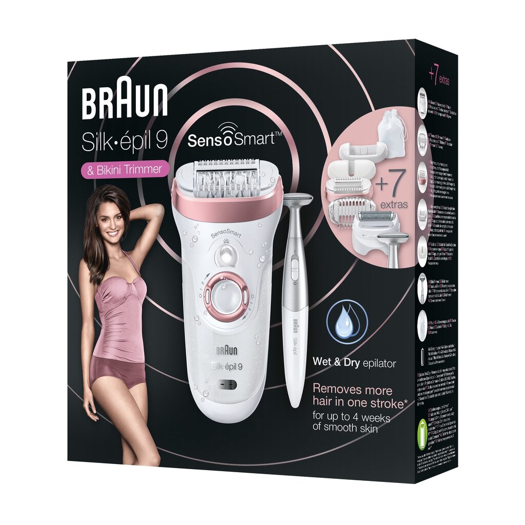 Braun 9-890 Silk•èpil® 9 SensoSmart цена и информация | Epilaatorid, raseerijad | kaup24.ee