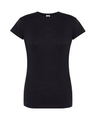 Женская однотонная футболка, черная  цена и информация | Футболка женская | kaup24.ee