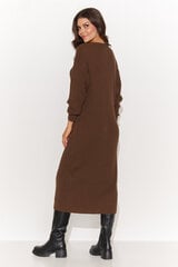 Вязаное платье Numinou, коричневое цена и информация | Платья | kaup24.ee