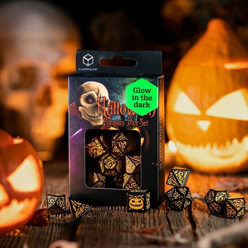 Täringukomplekt Halloween Pumpkin, must цена и информация | Lauamängud ja mõistatused | kaup24.ee