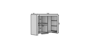 Комод ADRK Furniture 3SZ1D Cesiro, белый цвет цена и информация | Комоды | kaup24.ee